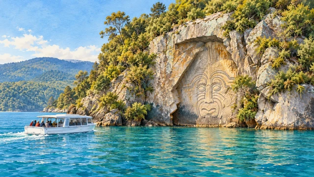 Māori Rock Carvings Scenic Cruise