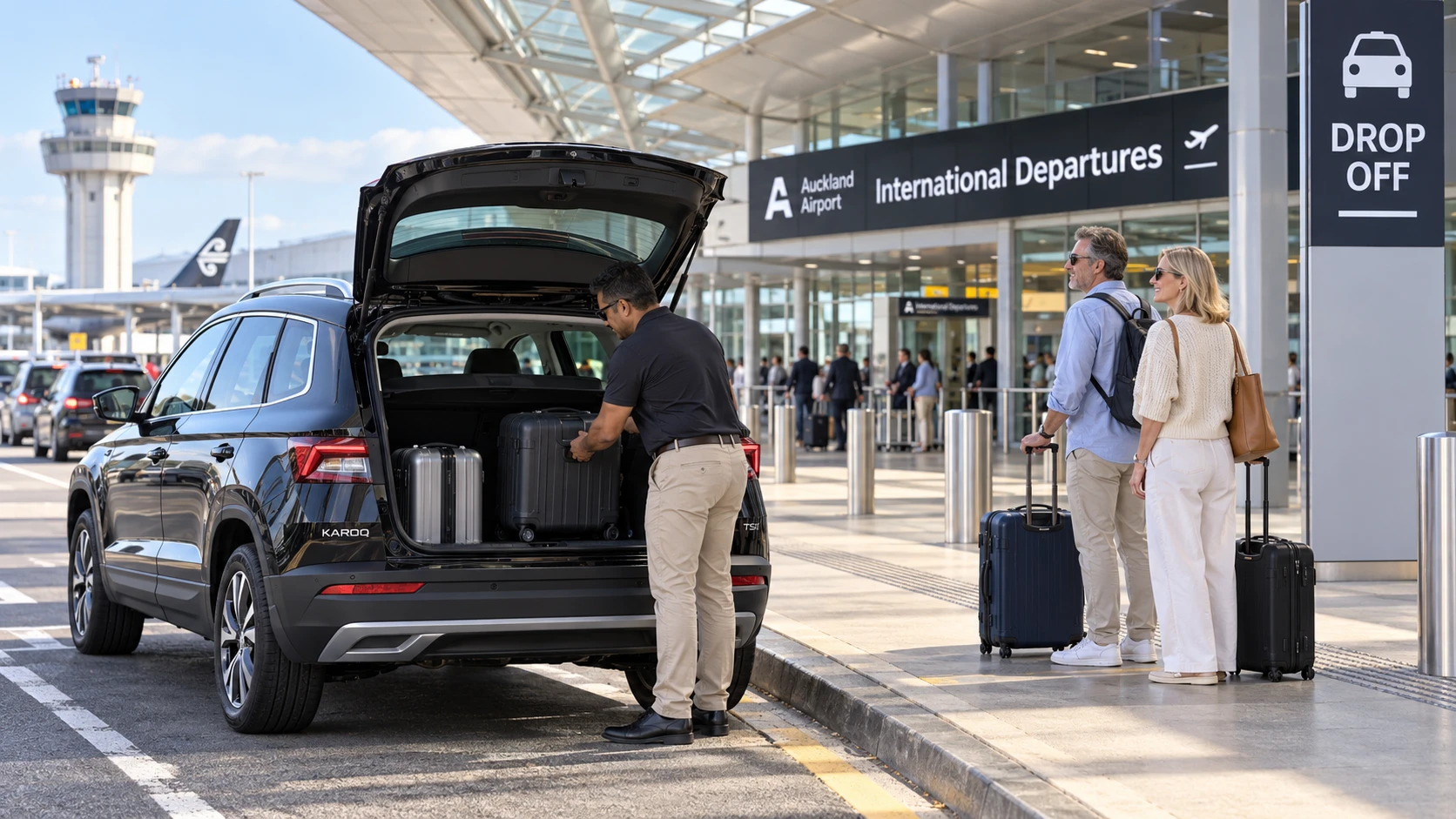 Airport drop-off — Auckland Airport
