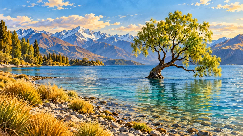 Lake Wānaka — illustration