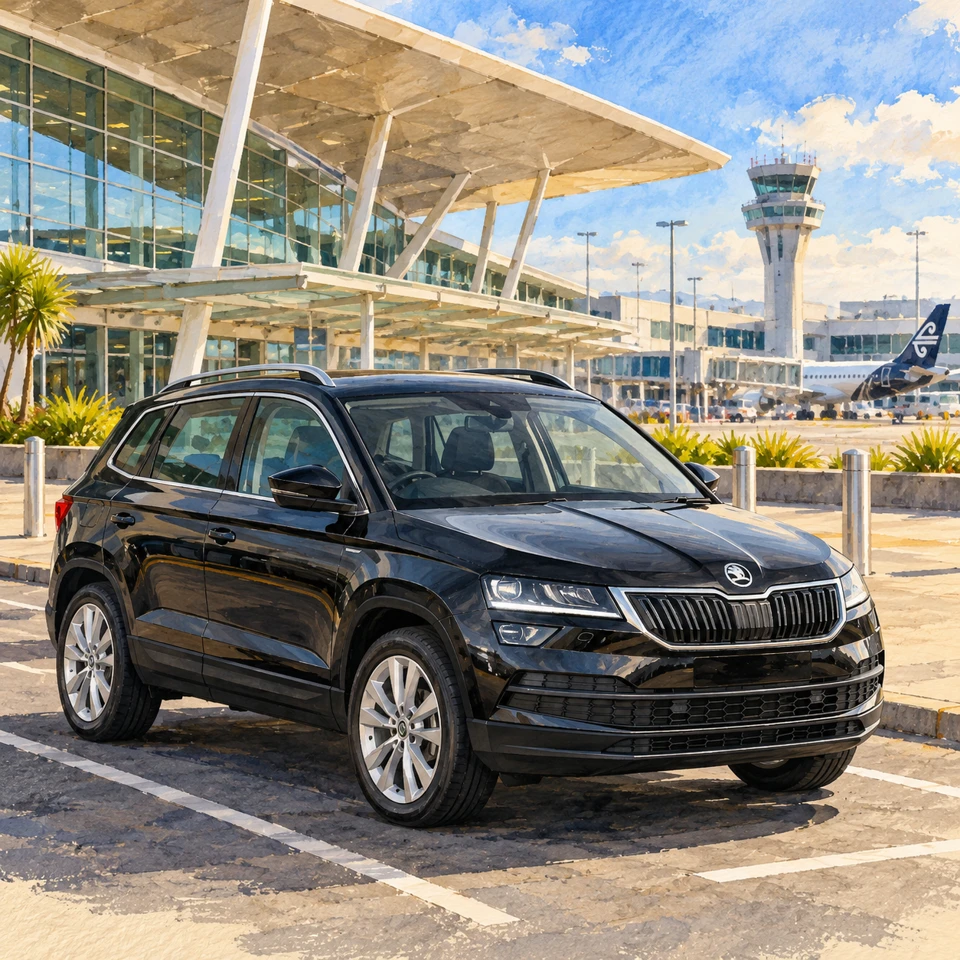 Škoda Karoq for Auckland Airport transfers