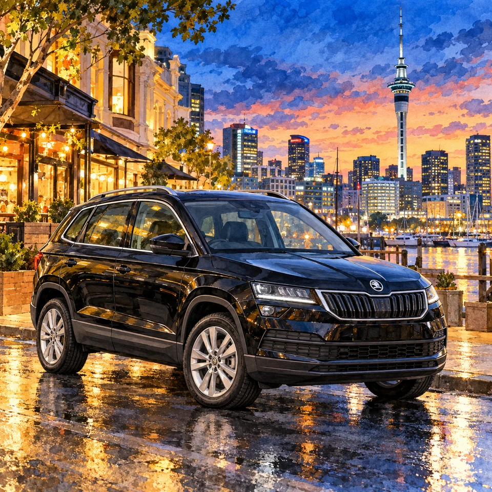 Škoda Karoq for private driver journeys in Auckland
