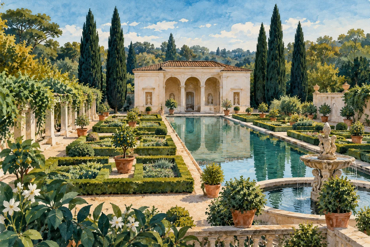 Hamilton Gardens — illustration
