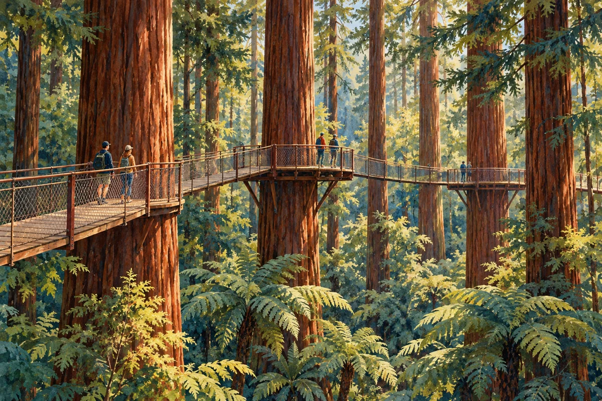 Rotorua, Tauranga и Taupō. — illustration